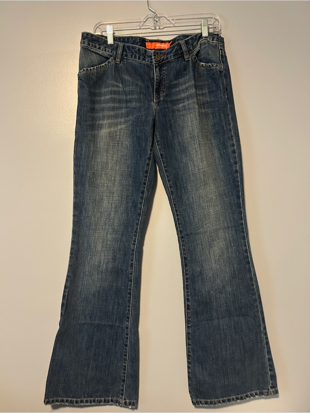 Choices Calvin Klein Dark Blue Flare Jeans 31 Pocket Detial
